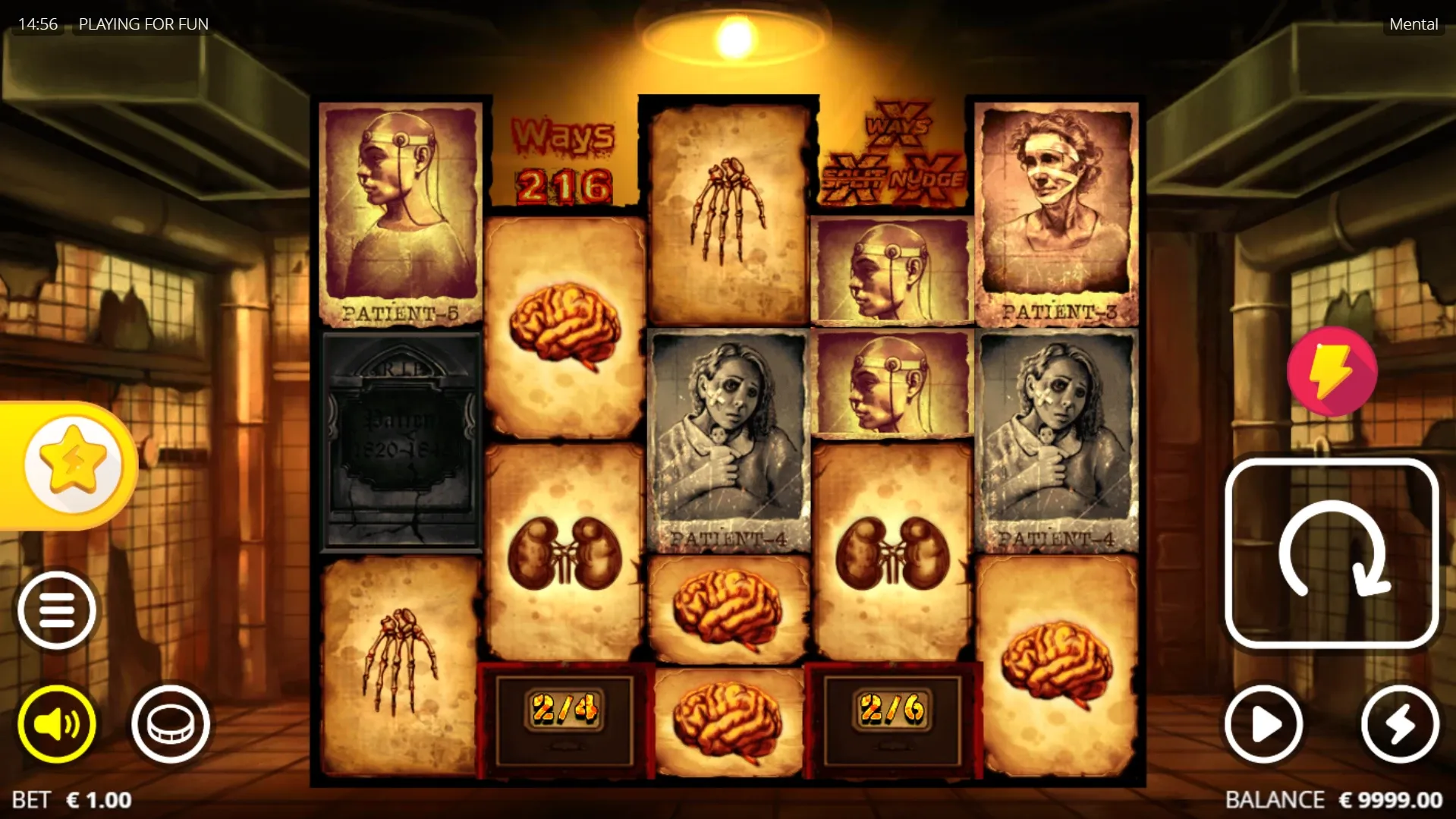 Mental Slot Gameplay
