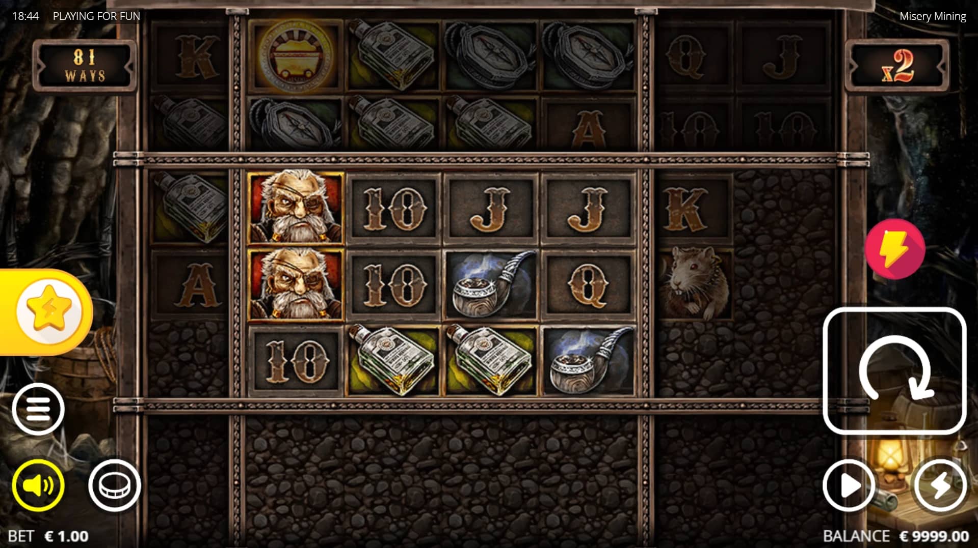 Misery Mining Slot Gameplay