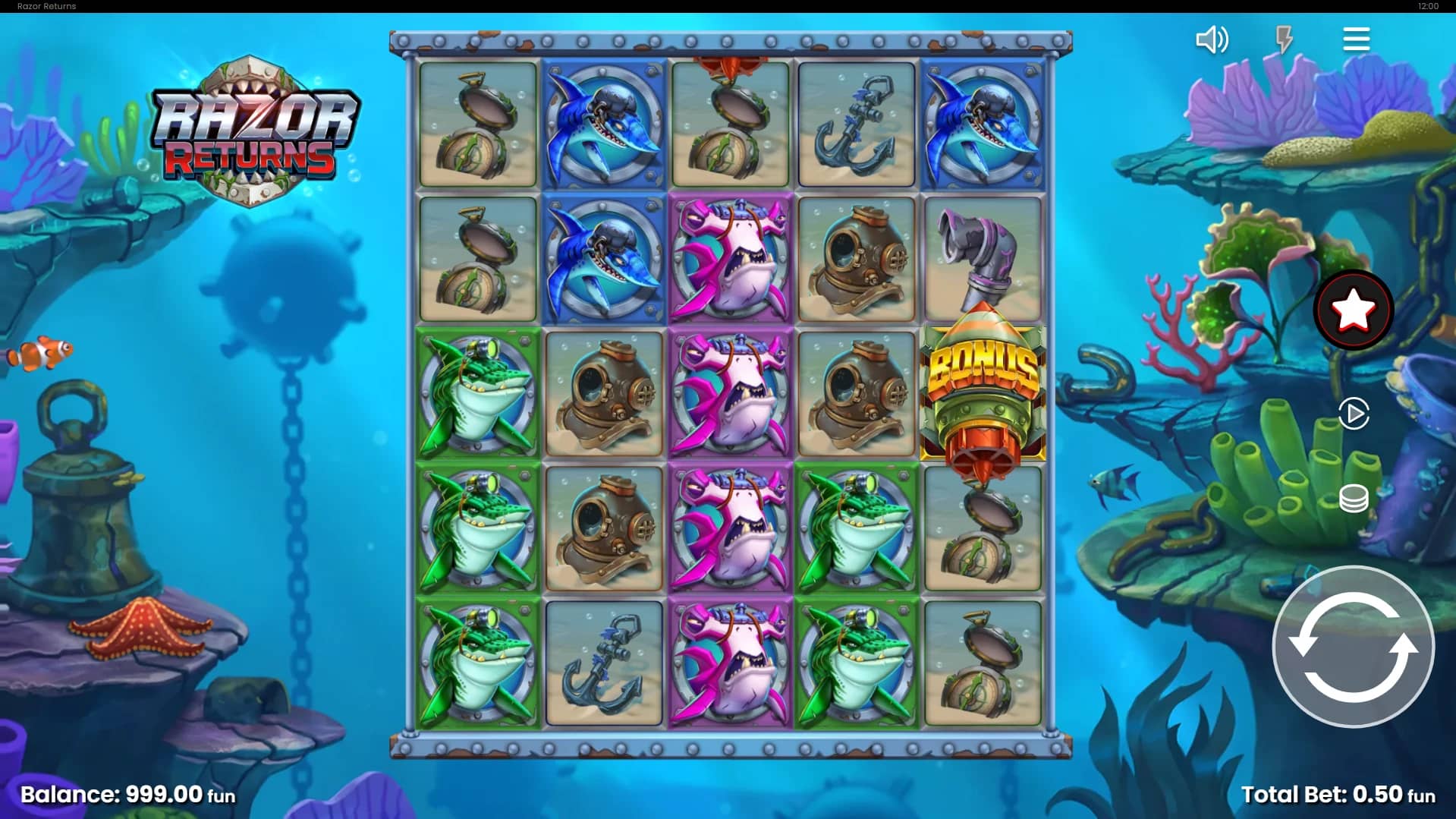 Razor Returns Slot Gameplay