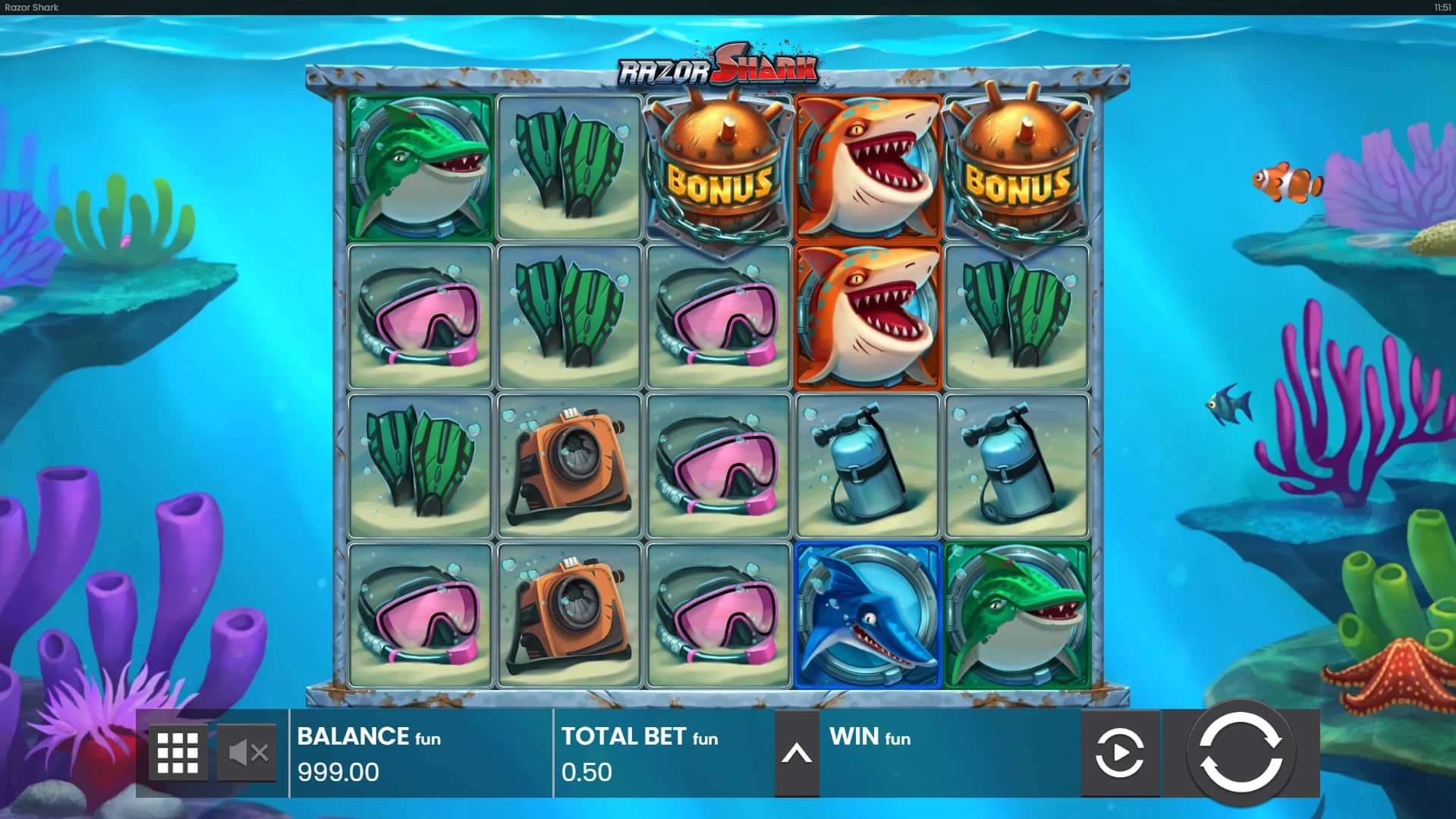 Razor Shark Slot Gameplay