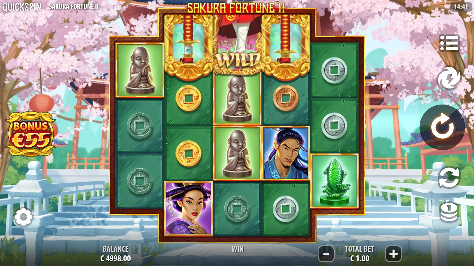 Sakura Fortune II Slot Gameplay