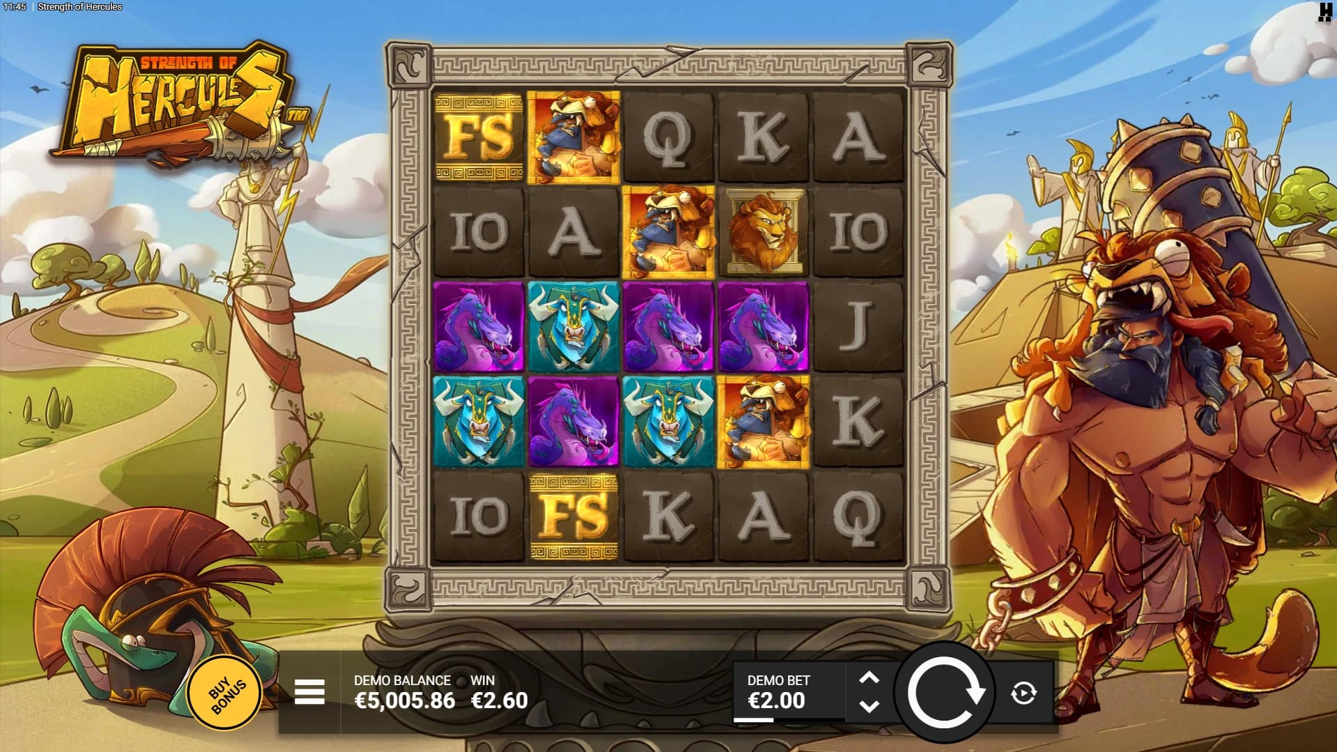 Strength of Hercules Slot Gameplay