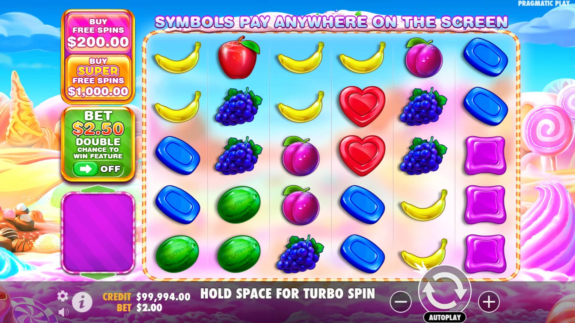 Sweet Bonanza 1000 Slot Gameplay