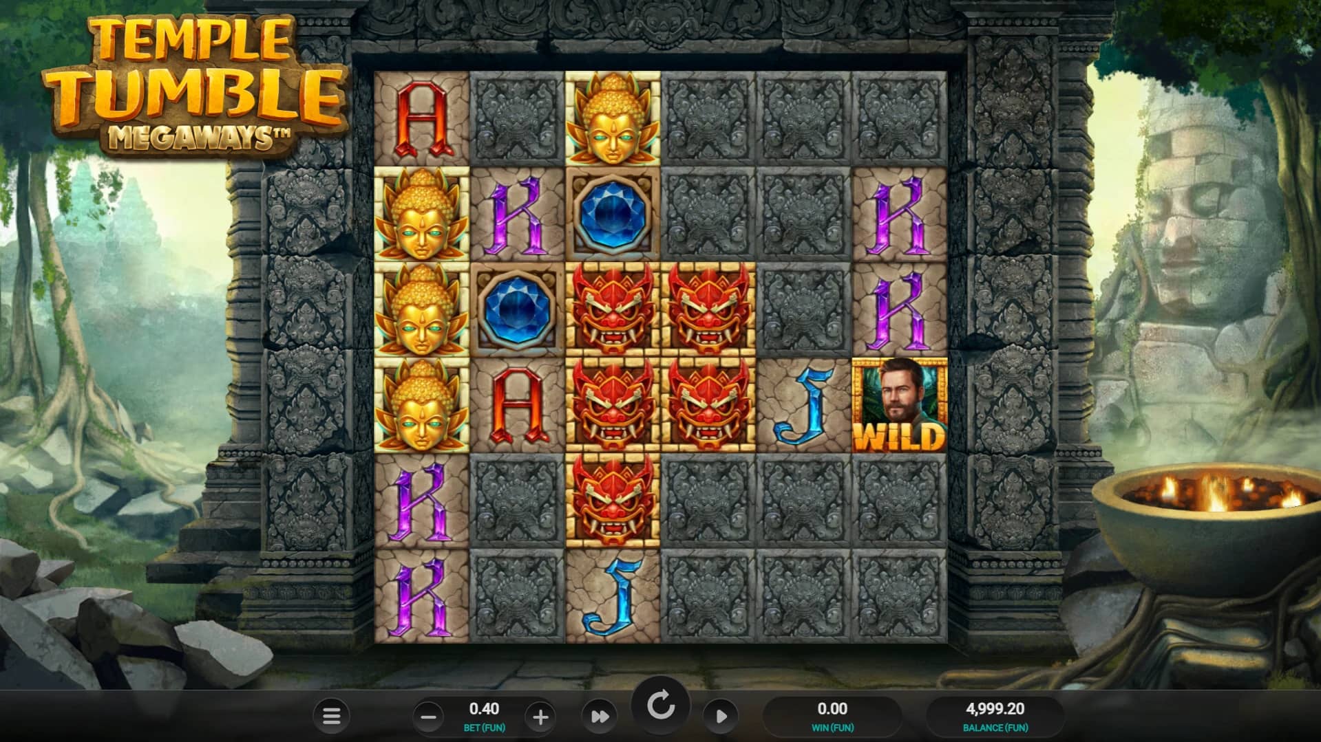 Temple Tumble Megaways Slot Gameplay