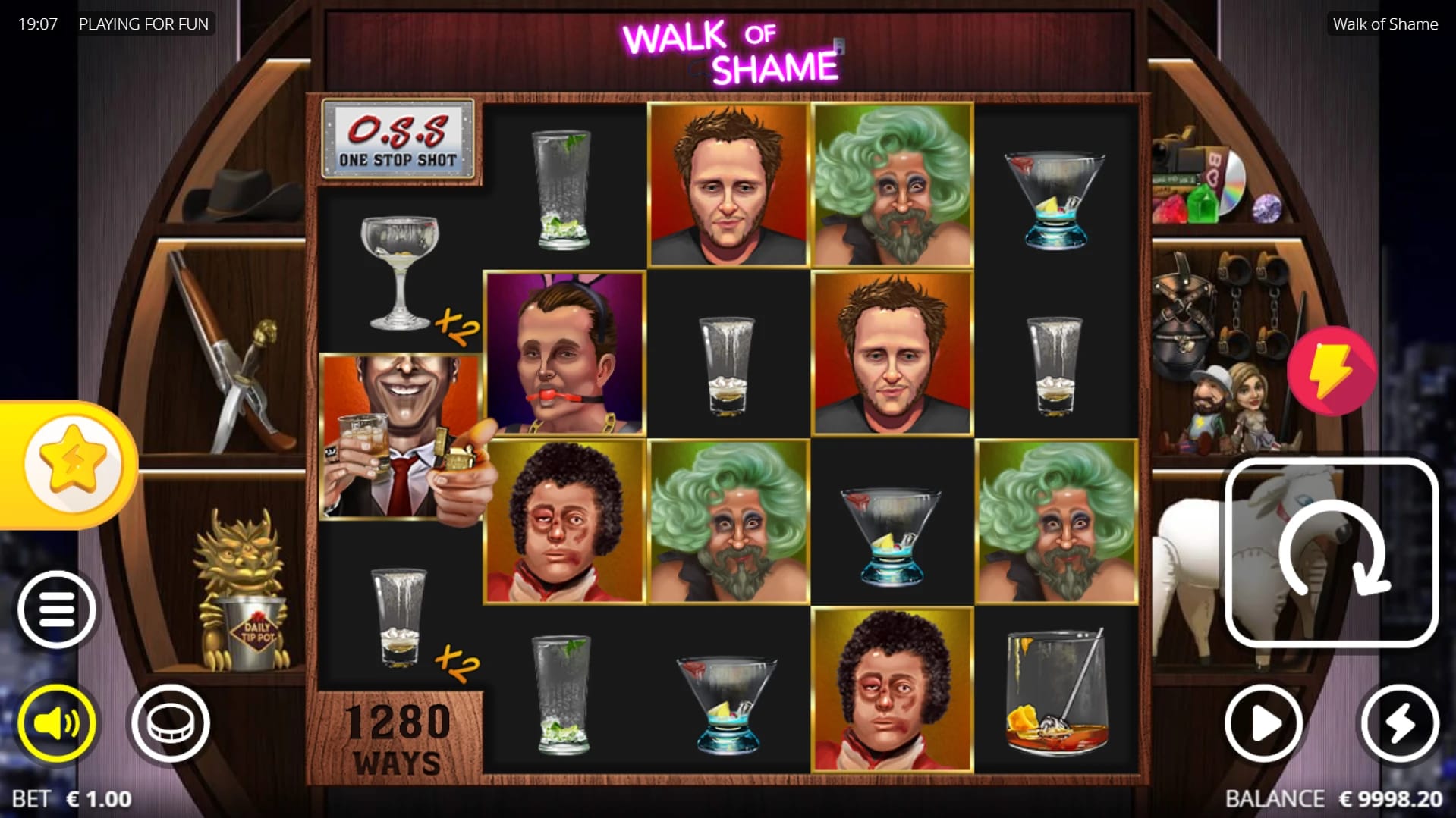Walk of Shame Slot Gameplay
