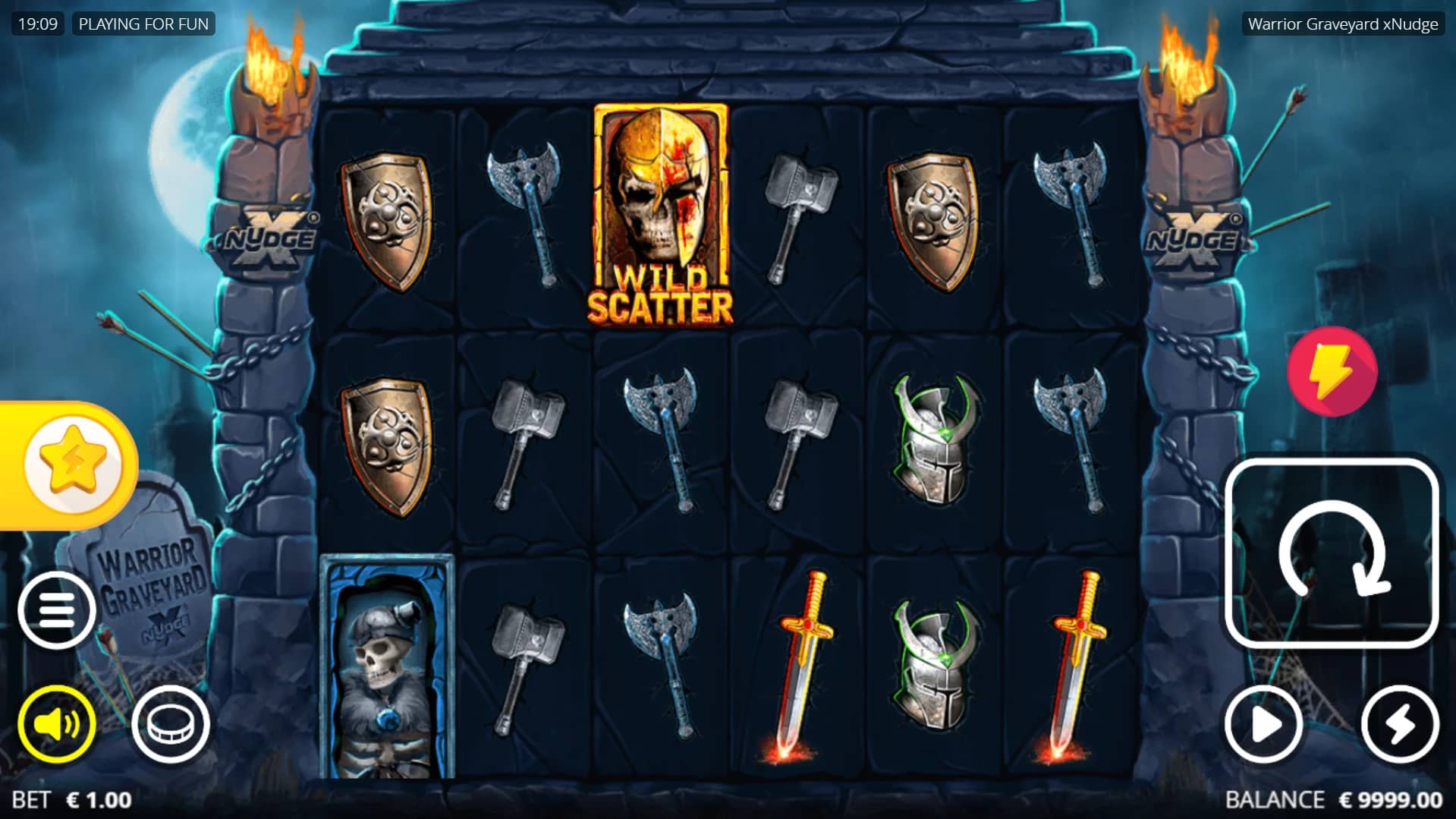 Warrior Graveyard Slot Gameplay