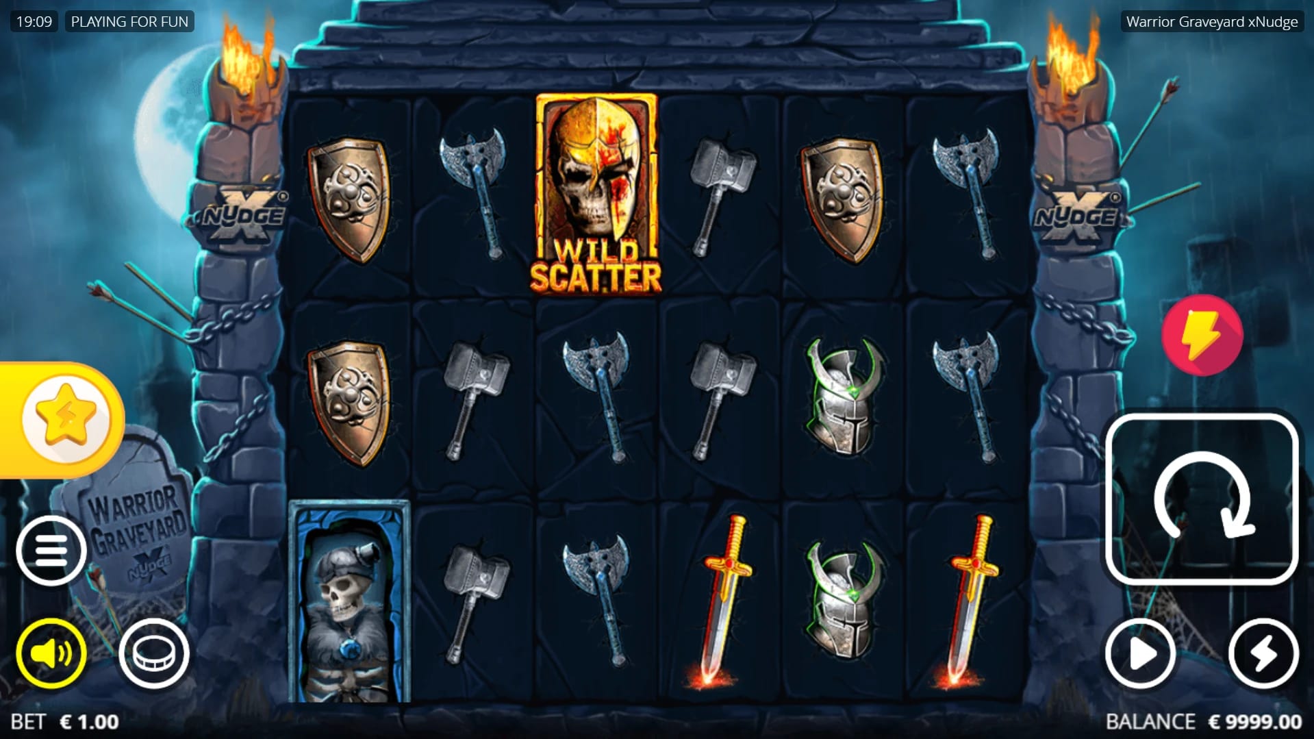 Warrior Graveyard Slot Gameplay