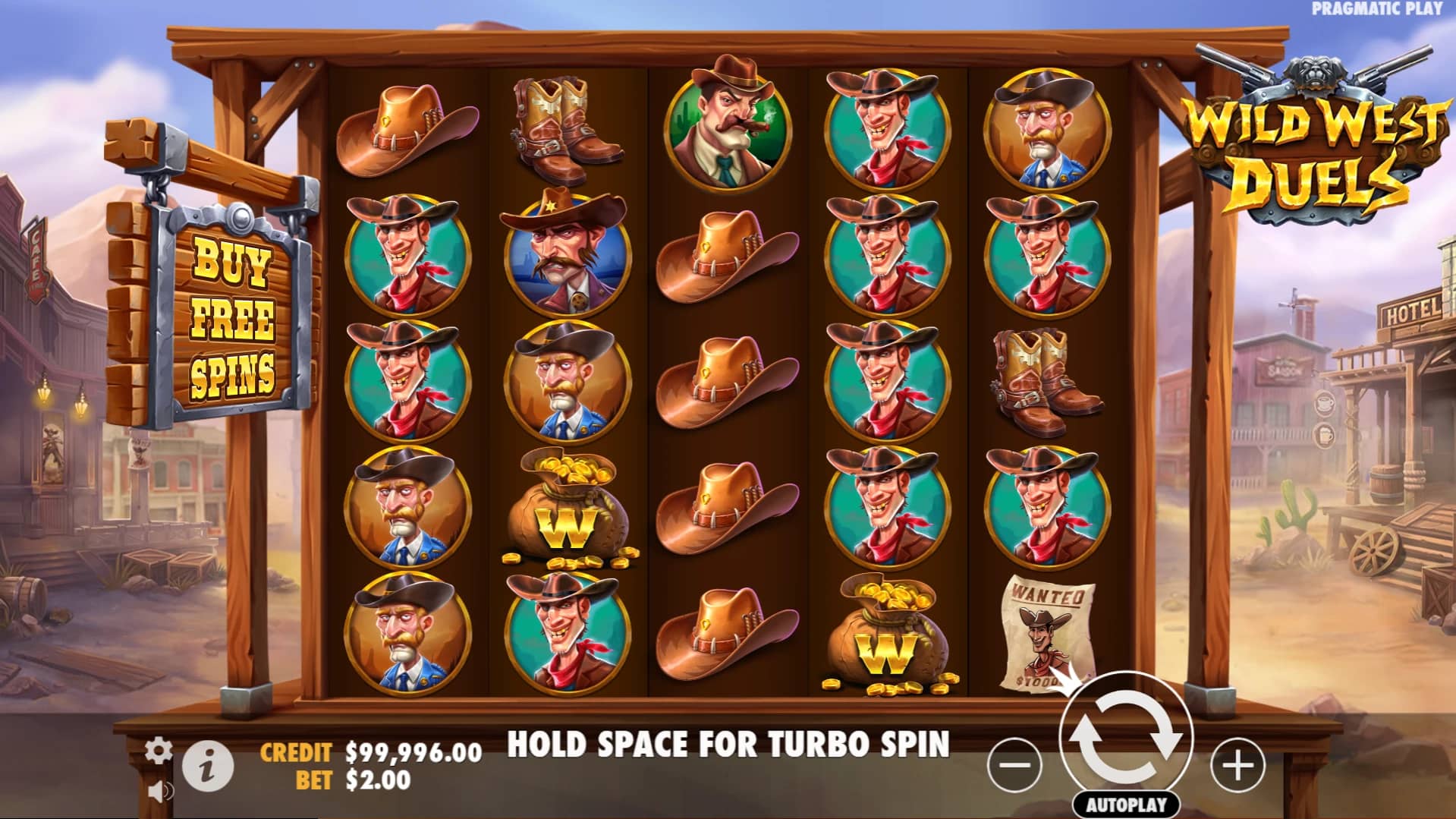 Wild West Duels Slot Gameplay