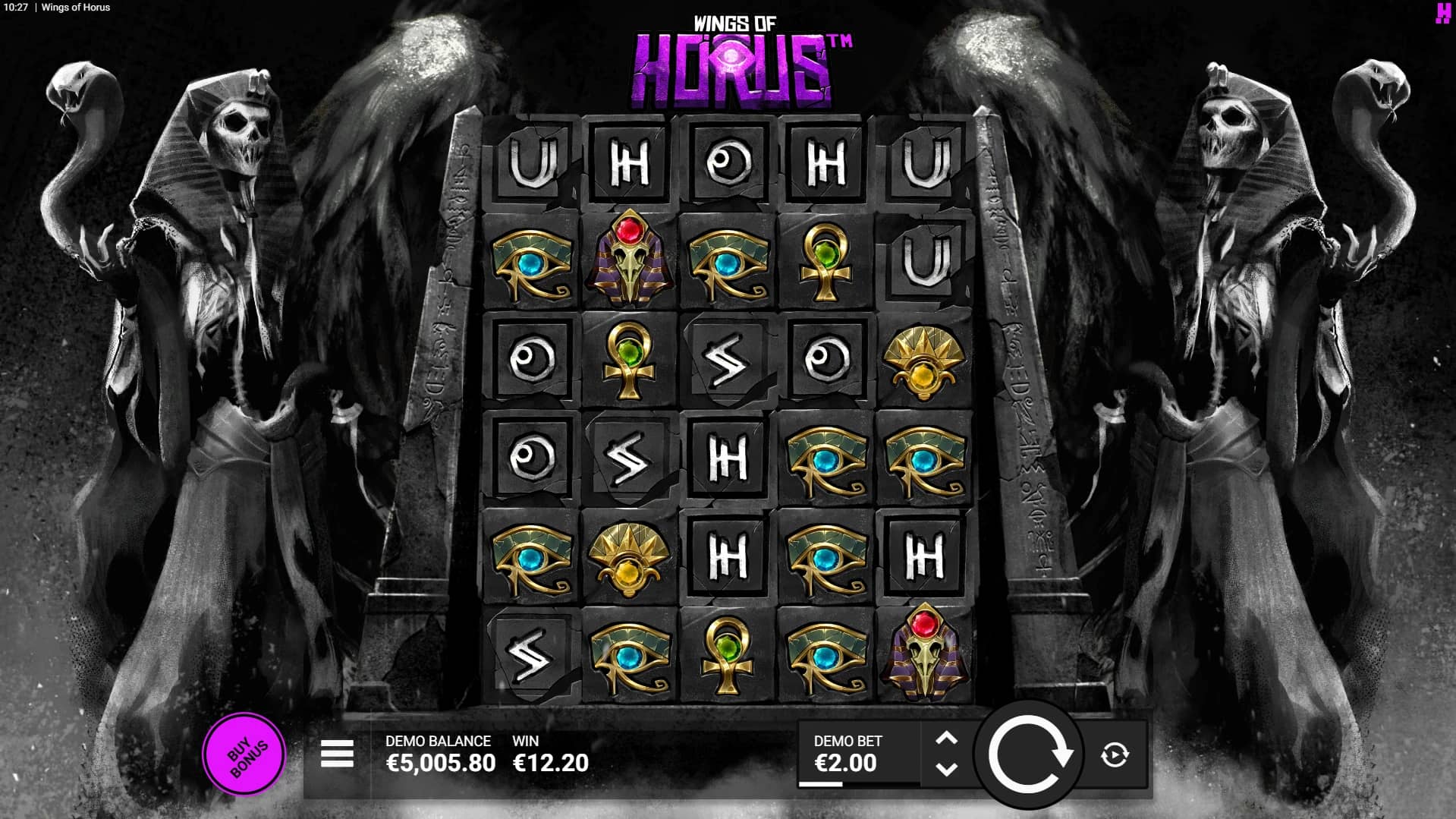 Wings of Horus Slot Gameplay