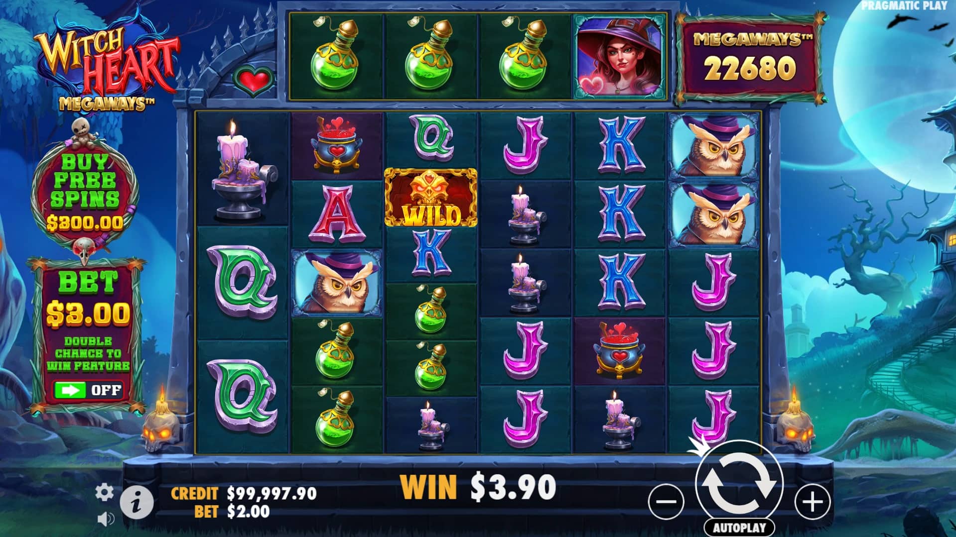 Witch Heart Megaways Slot Gameplay